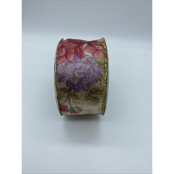 Holiday Ribbon 2" Wide Approximately 21 Ft. Long Trim A Home Romantic Heirloom - Picture 5 of 8